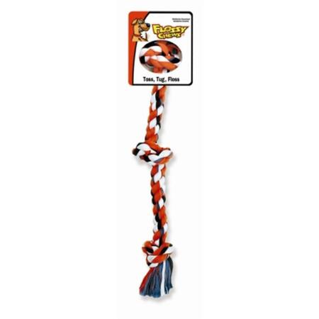MAMMOTH PET PRODUCTS Flossy Chew Tug- 3 Knot Large- 0.64 lbs. MM20014